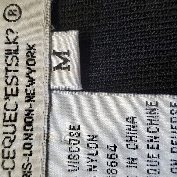 JOSEPH A. TANK SWEATER. Great black with fall colors trim. Medium. Y2k - Picture 7 of 8